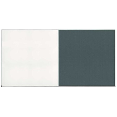 United Visual Products Enclosed Corkboard, 1 Door, 24"x36", 4" Fra UV3415-WHITE-DRKSPR